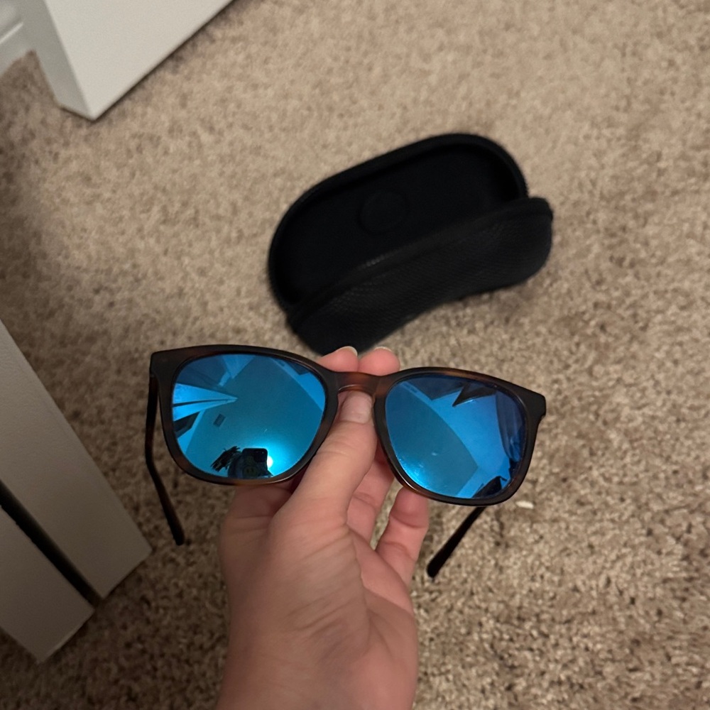 Costa Tortoise and Black Sunglasses